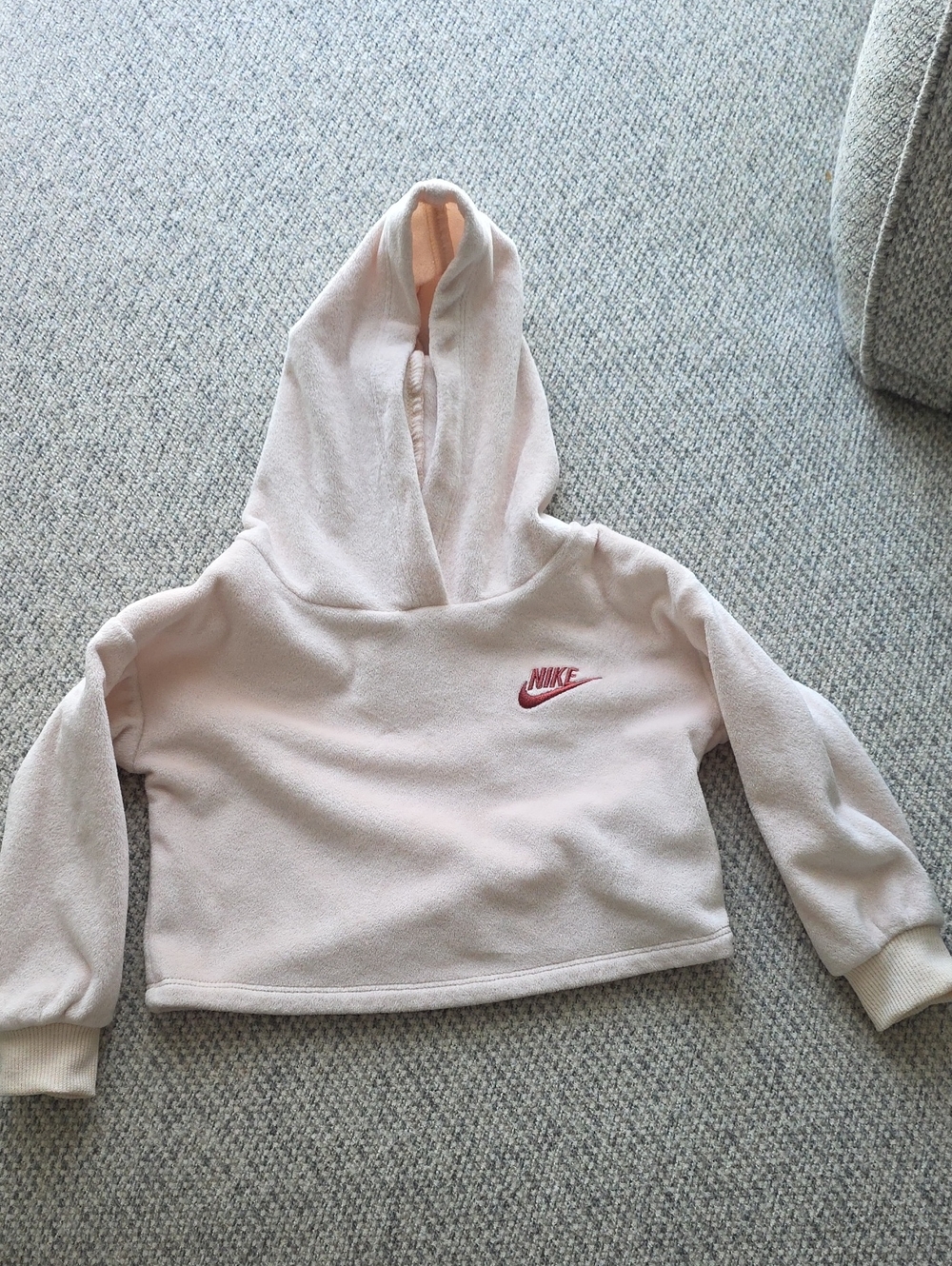 Baby Nike Hoodie with Pink Swoosh